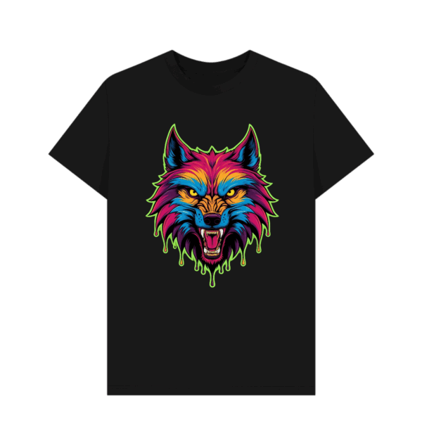 T-shirt Wolf Neon Fury